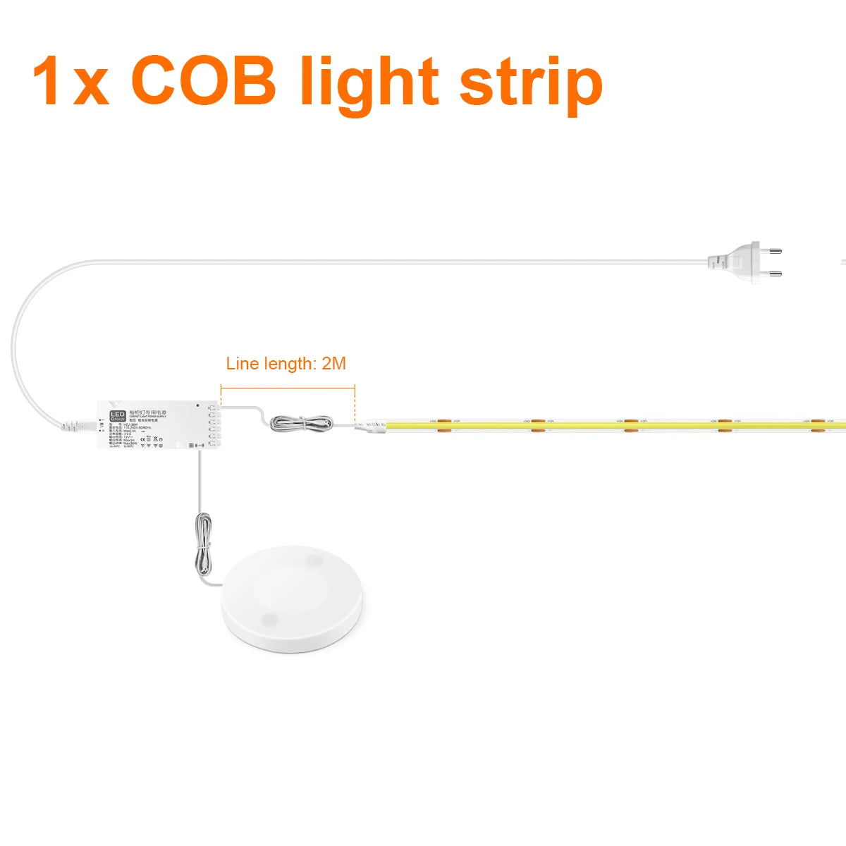 Smart COB LED Strip Light for Cabinets