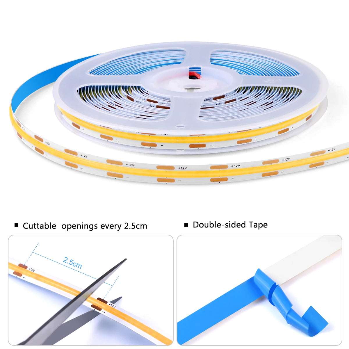 Smart COB LED Strip Light for Cabinets