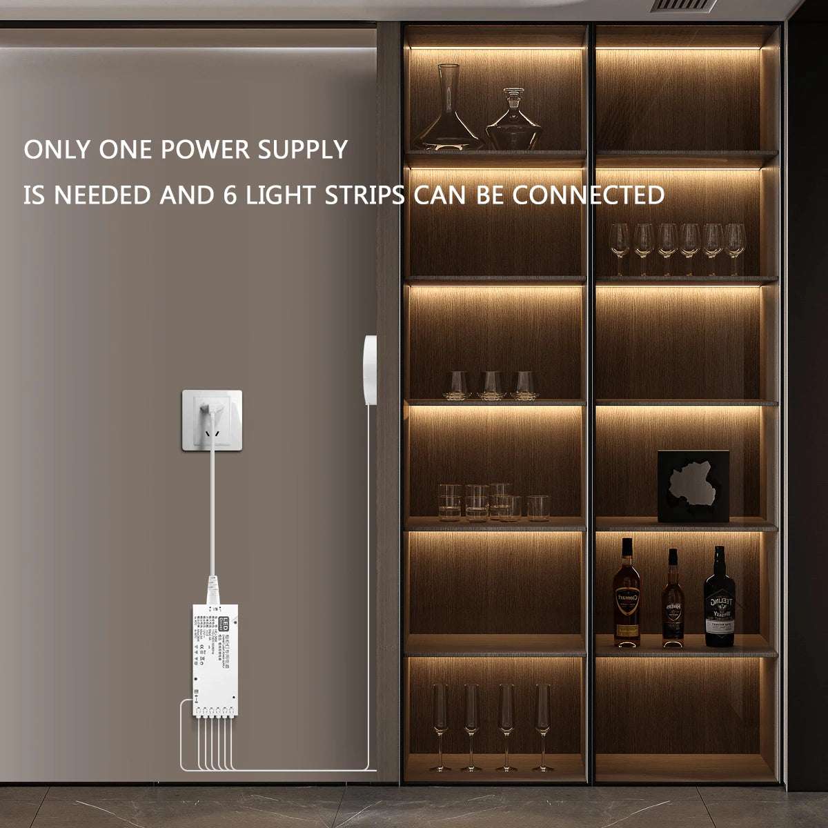 Smart COB LED Strip Light for Cabinets
