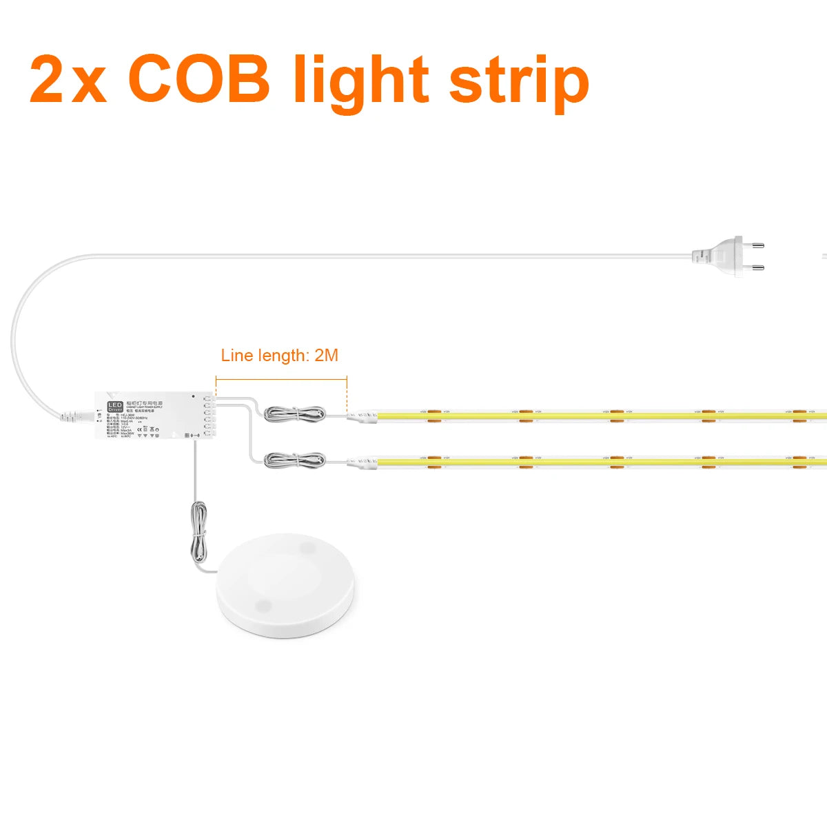 Smart COB LED Strip Light for Cabinets
