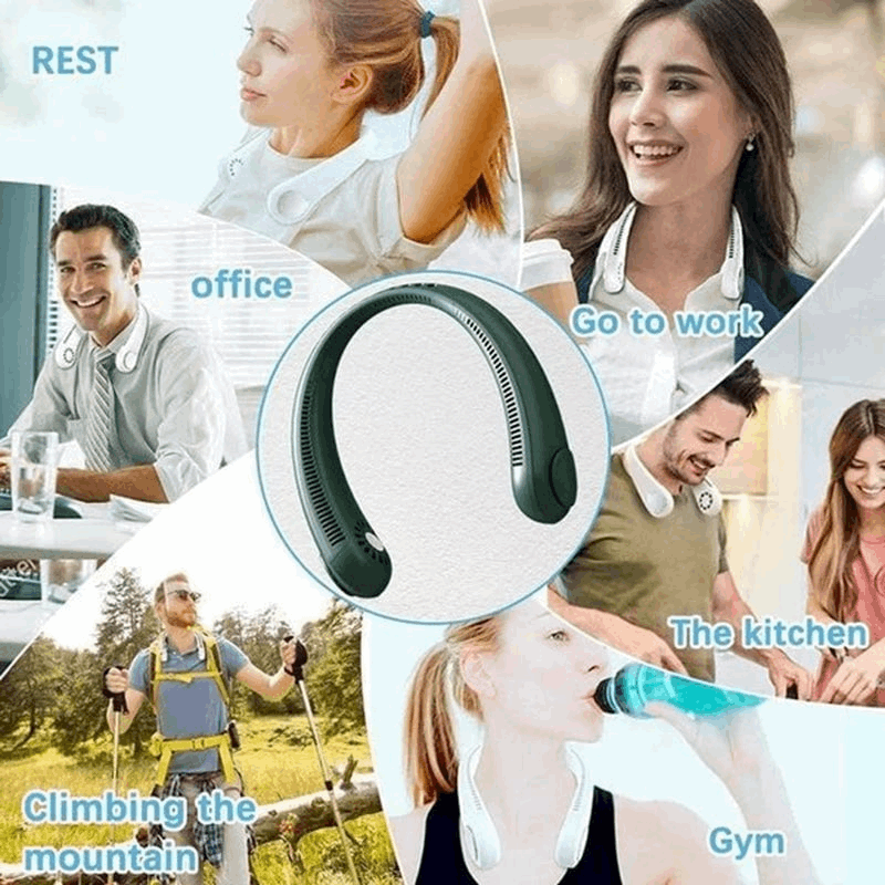 Adjustable New Portable Neck Fan(360° Surrounding Air Movement)