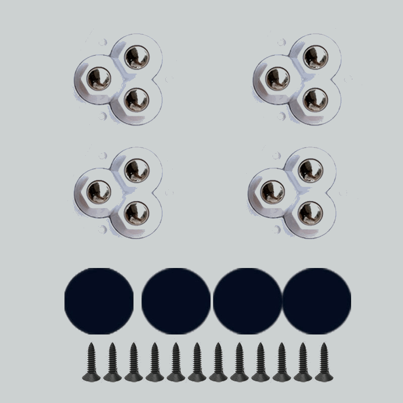 360° rotating three-ball caster(4PCS)