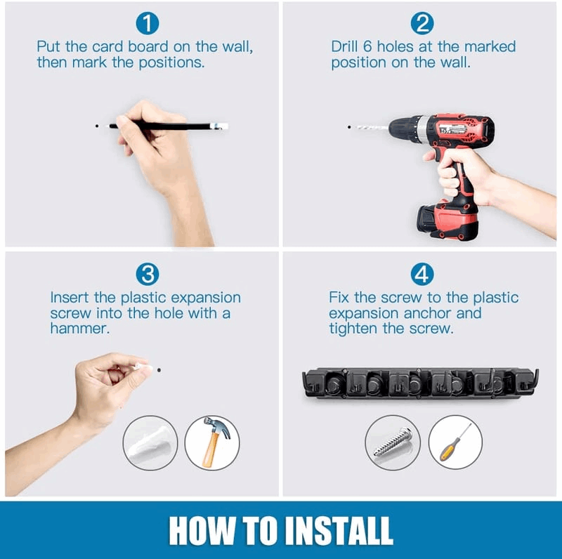 Wall Mount Tool Organiser