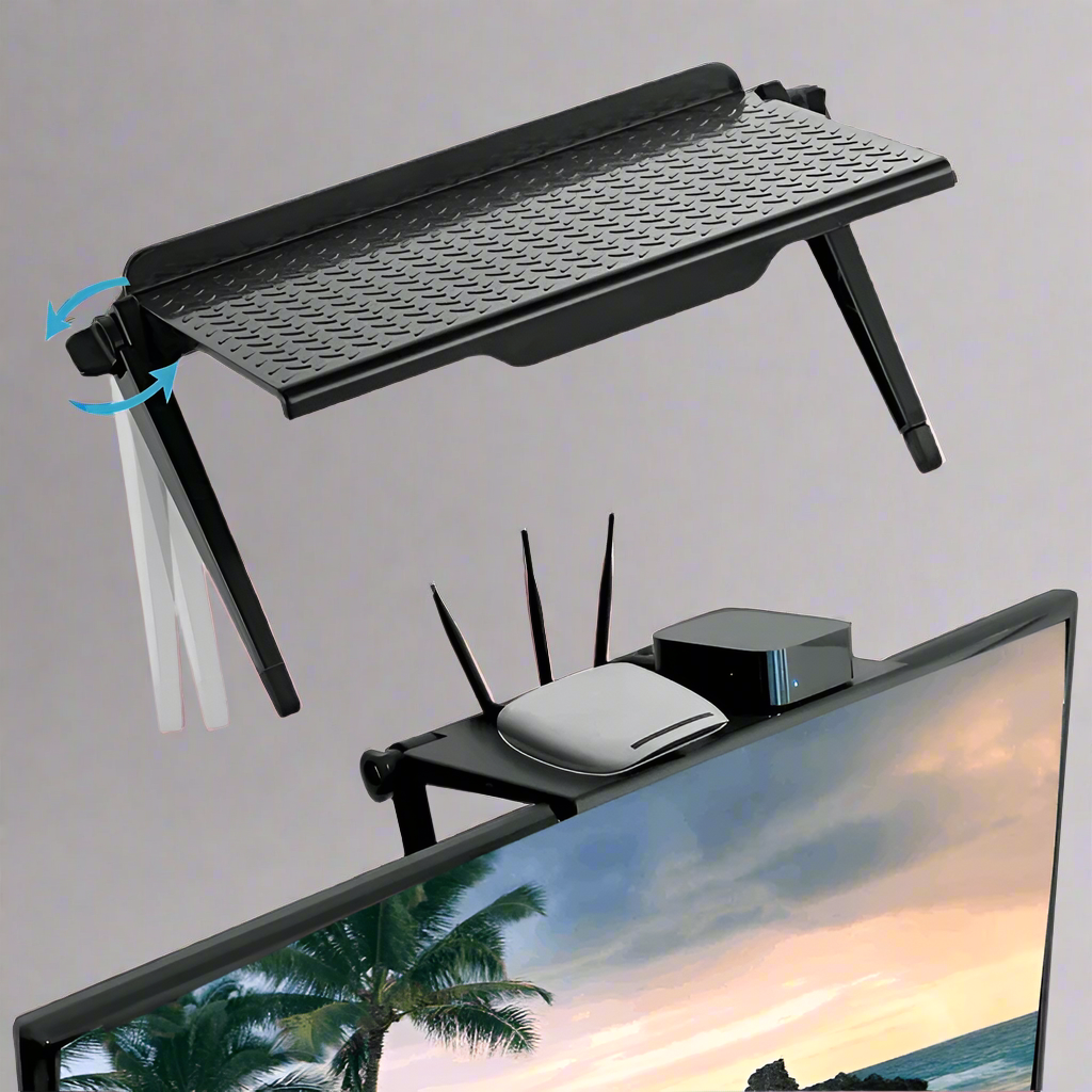 Creative Multifunctional Screen Top Shelf