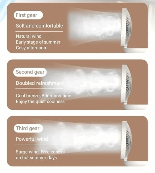 Portable wall-mounted fan