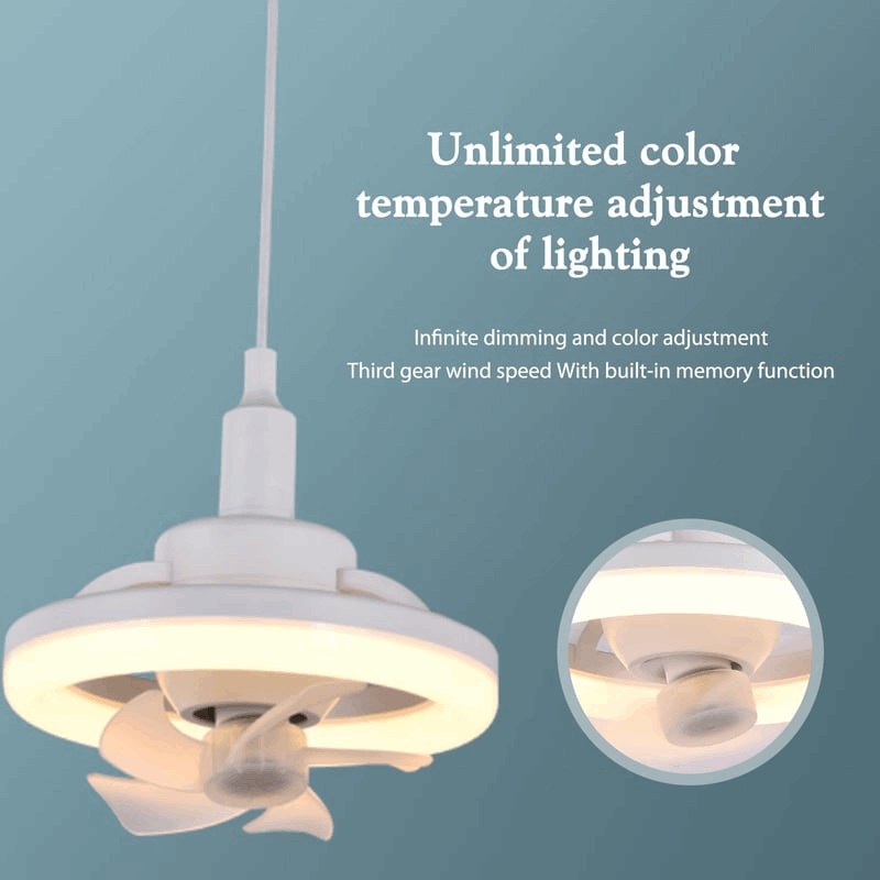 LED Swing Head Fan Light
