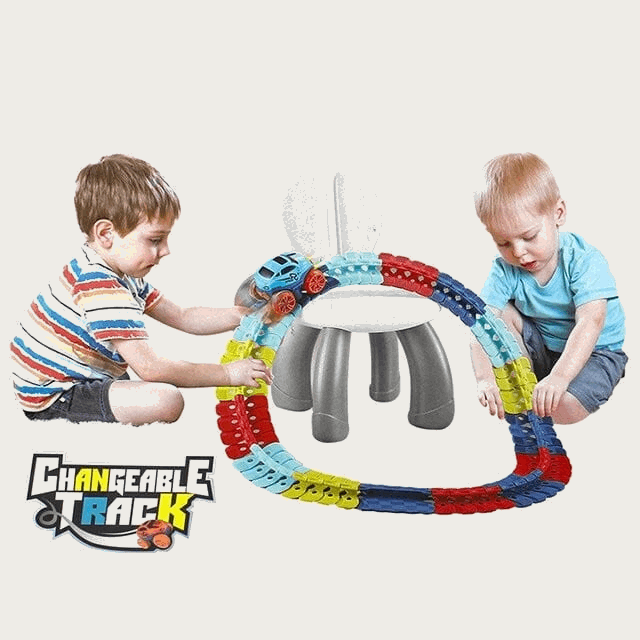 Changeable Track with LED Light-Up Race Car
