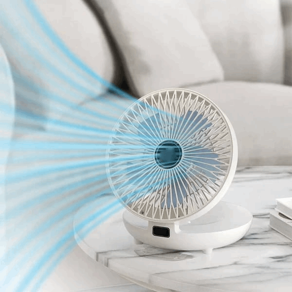 Portable wall-mounted fan