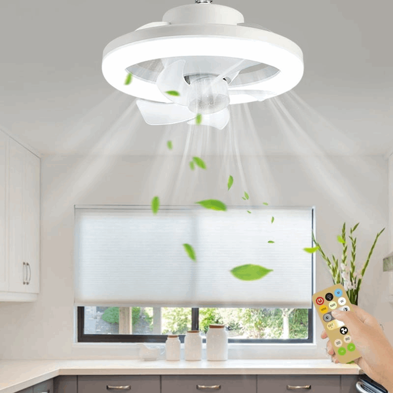 LED Swing Head Fan Light